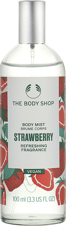 Спрей для тіла "Полуниця" - The Body Shop Strawberry Body Mist Vegan — фото N1