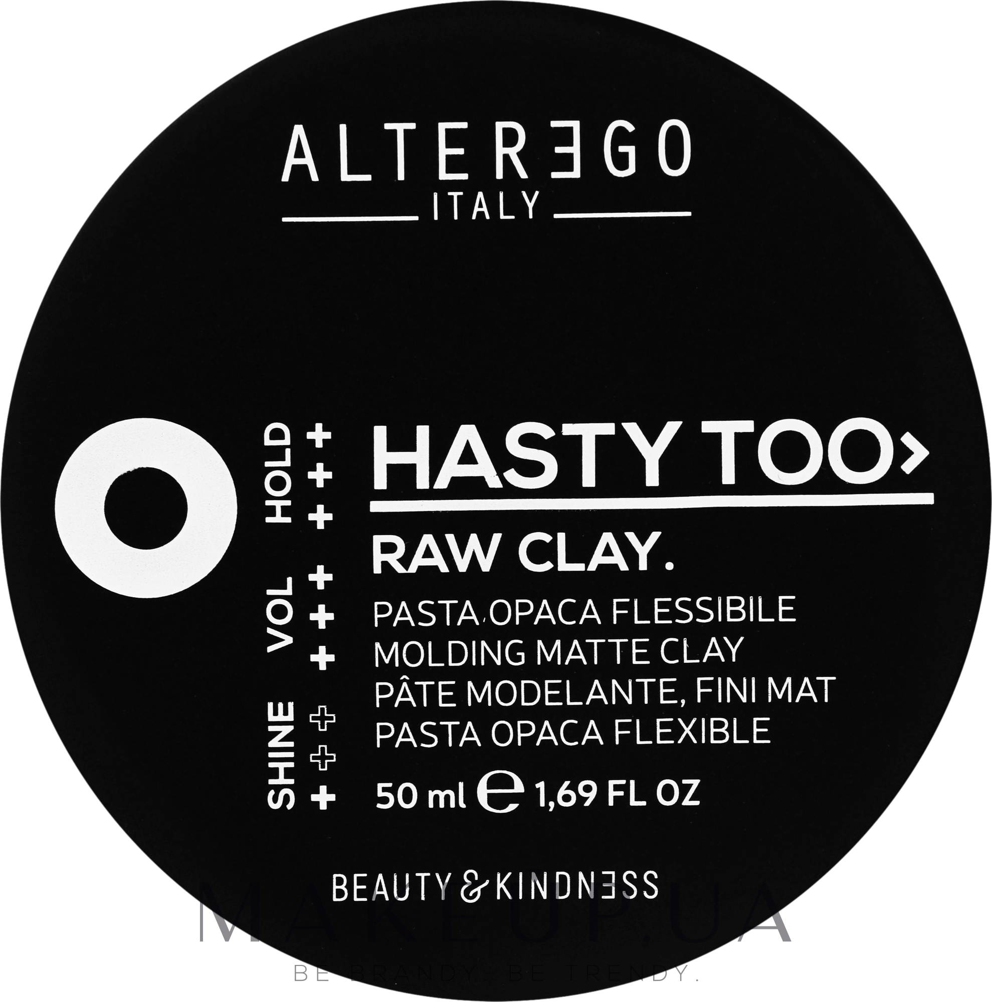 Паста матовая для укладки волос сильной фиксации - Alter Ego Hasty Too Mask — фото 50ml