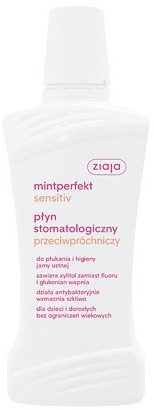 Ополаскиватель для полости рта антикариесный - Ziaja Mintperfect Sensitiv — фото N1