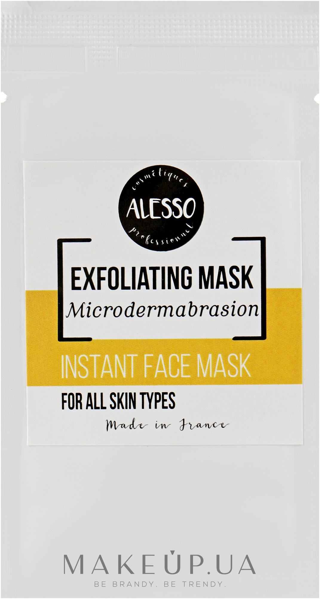 Маска розчинна "Мікродермабразія-пілінг" - Alesso Professionnel Instant Face Mask — фото 5g