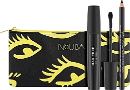 Духи, Парфюмерия, косметика Набор "Maxitech" - NoUBA Eye-Mazing Maxitech Set (mascara/18ml + eye/pen/1,1g + bag/1pc)