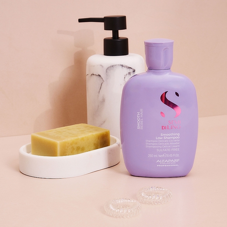 Шампунь для разглаживания волос - Alfaparf Semi di Lino Smooth Smoothing Shampoo — фото N5