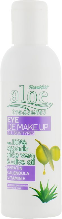 Средство для снятия макияжа с кожи вокруг глаз, с календулой - Pharmaid Aloe Treasures Eye De Make Up Calendula — фото N1