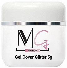 Гель камуфлювальний для нарощування - MG Nails Gel Cover Glitter — фото N1