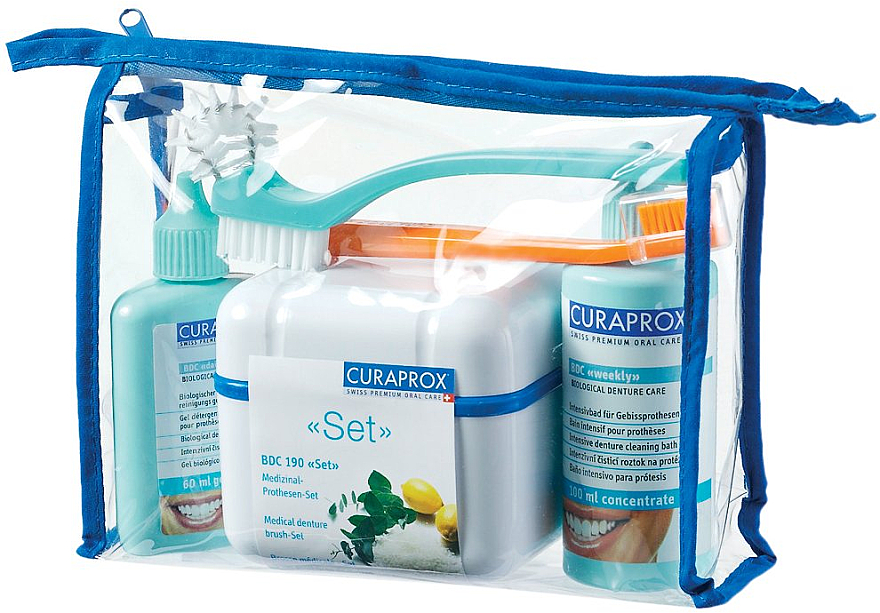 Набір - Curaprox Denture And Gum Care Cleaning Kit — фото N1