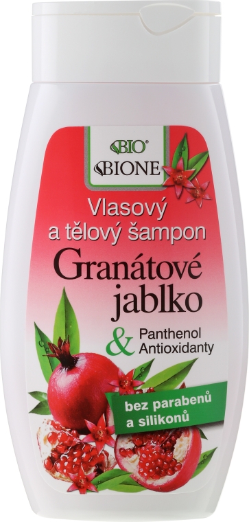 Шампунь-гель для душа - Bione Cosmetics Pomegranate Hair And Body Shampoo — фото N1