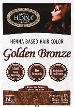 Духи, Парфюмерия, косметика Краска для волос Золотистая Бронза - Indian Henna Salon Based Hair Colour Golden Bronze