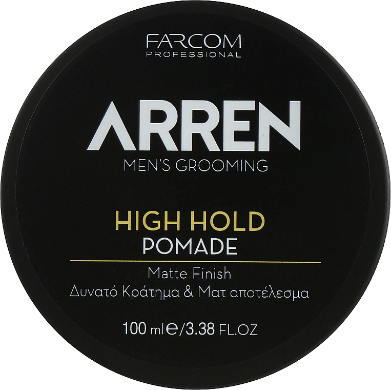 Помадка для укладання волосся сильної фіксації, матова - Arren Men's Grooming Pomade High Hold