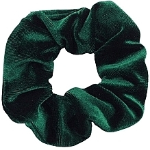 Парфумерія, косметика Резинка для волосся велюрова, зелена - Ecarla