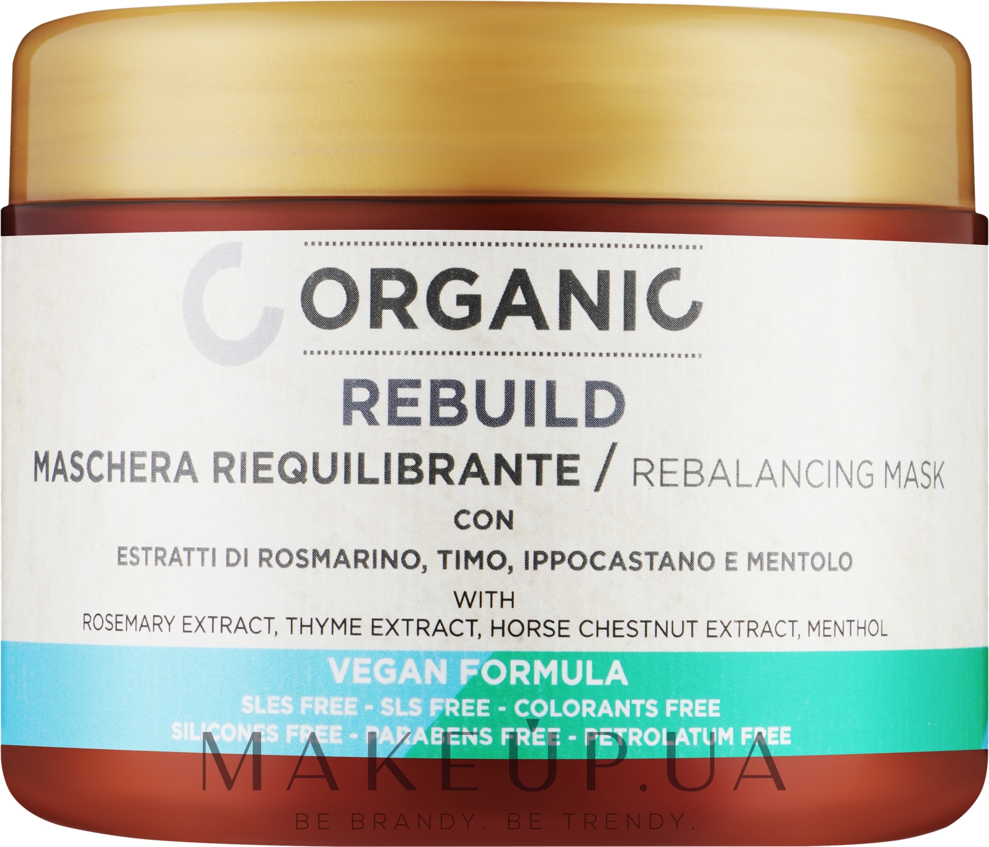 Восстанавливающая маска для сухих и ломких волос - Organic Rebalancing Mask — фото 500ml