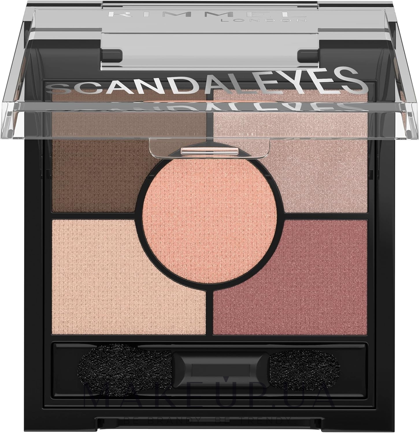 Палетка тіней для повік - Rimmel Scandaleyes 5 Pan Eyeshadow Palette — фото 003 - Rose Quartz