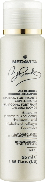 Шампунь для холодних відтінків блонду - Medavita Blondie Ice Blonde Enhancing Shampoo — фото N1