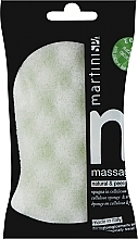 Целлюлозная губка для тела двойного действия, салатовая - Martini Spa Cellulose Sponge With Exfoliating — фото N1