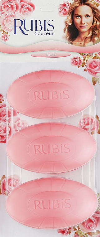 Мыло "Роза" в блистере - Rubis Care Rose Blister Soap — фото N1