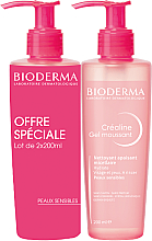 Духи, Парфюмерия, косметика Набор - Bioderma Crealine (cl/gel/2x200ml)