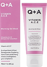 Мультивітамінна маска для обличчя - Q+A Vitamin A.C.E. Warming Gel Mask — фото N2