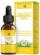 Парфумерія, косметика Олія для тіла - Formula Swiss Cannabidiol Drops 15% CBD Vanilla Oil 1500mg <0,2% THC