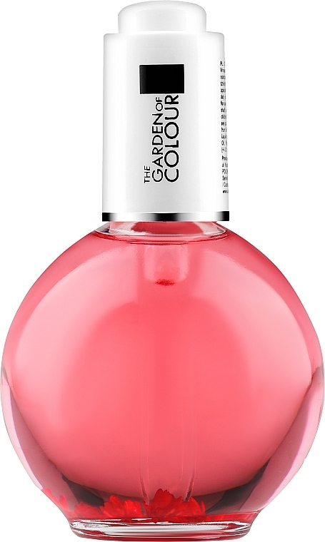 Олія для нігтів і кутикули з квітами "Малина" - Silcare Cuticle Oil Raspberry Light Pink — фото N1
