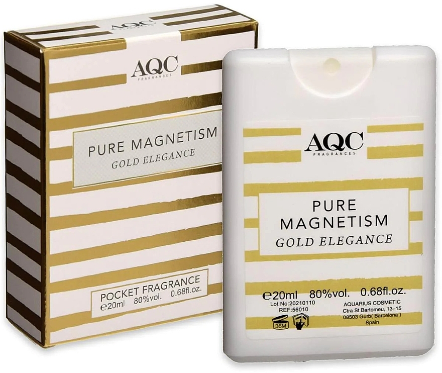 AQC Fragrances Pure Magnetism Gold Elegance - Туалетная вода — фото N2