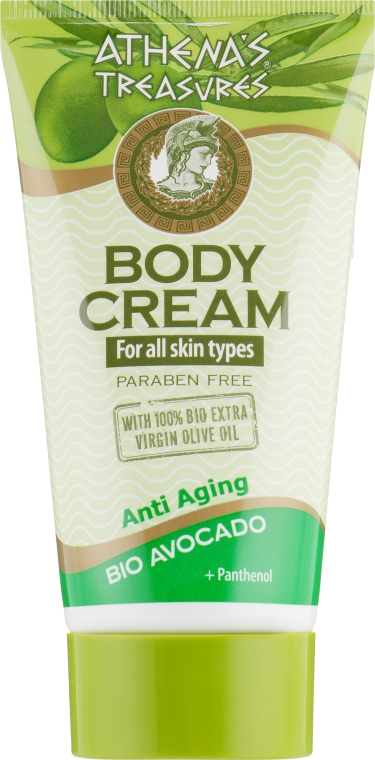 Оливковый увлажняющий крем для тела "Авокадо" - Athena`s Treasures Olive Body Cream Avocado — фото N1
