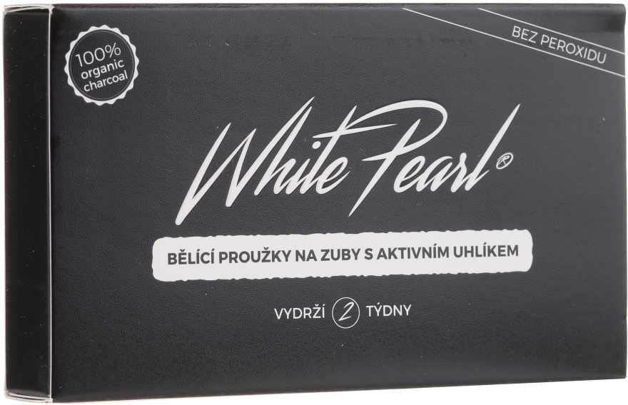 Відбілювальні смужки для зубів - VitalCare White Pearl Charcoal — фото N1