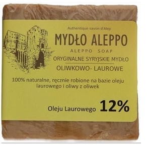Традиционное сирийское мыло, 12% лаврового масла - Biomika Aleppo Soap — фото N1