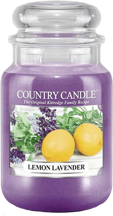 Ароматическая свеча в банке - Country Candle Lemon Lavender — фото N4