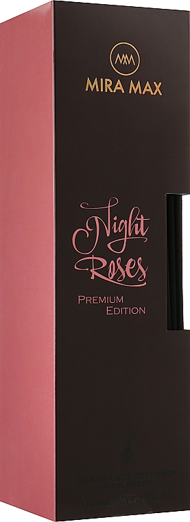 Аромадиффузор + тестер - Mira Max Night Roses Fragrance Diffuser With Reeds Premium Edition