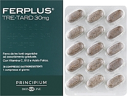 Харчова добавка «ФерПлюс потрійної дії» - BiosLine Principium FerPlus Tre-Tard — фото N2