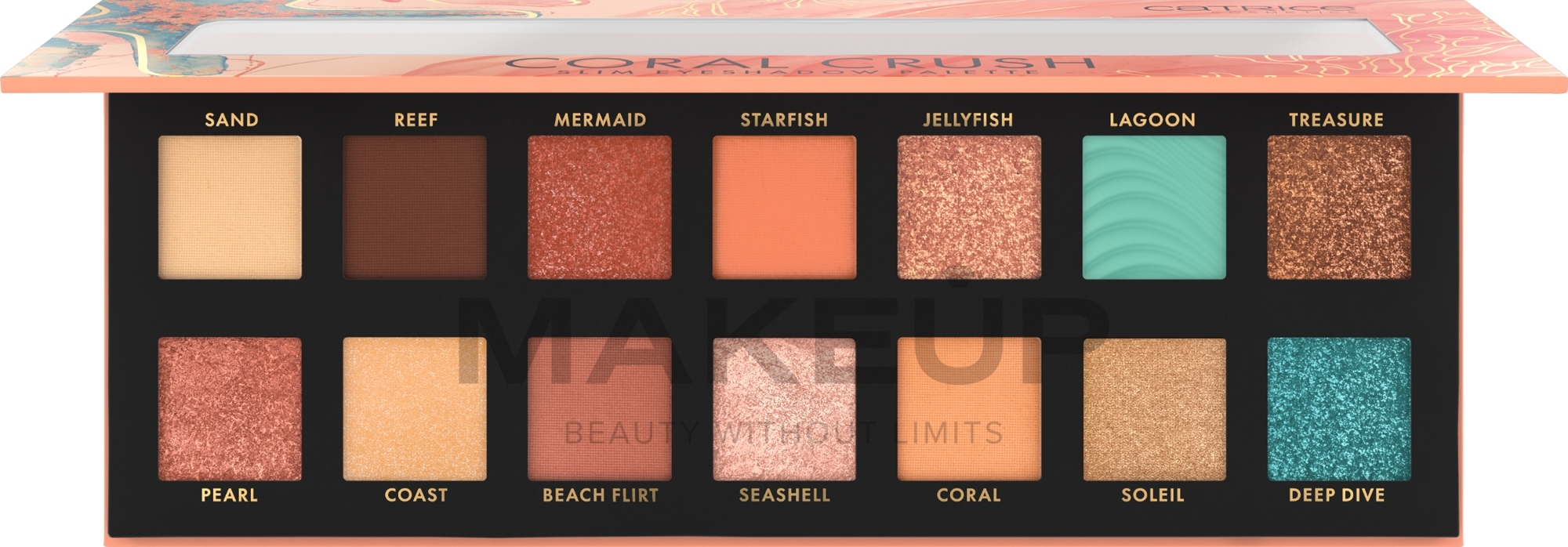 Палетка тіней для повік - Catrice Coral Crush Slim Eyeshadow Palette — фото 030 - Under the Sea