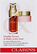 Духи, Парфюмерия, косметика Набор пробников для ухода за лицом «30+» - Clarins Double Serum & Multi-Active Jour