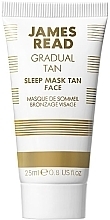 Парфумерія, косметика Нічна маска для обличчя "Догляд і засмага" - James Read Gradual Tan Sleep Mask Tan Face Travel Size