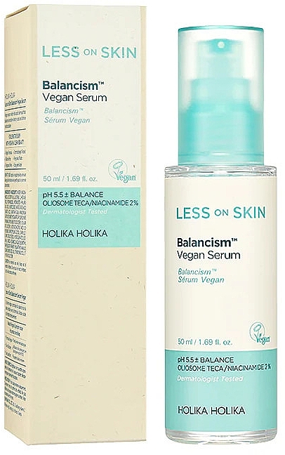 Сыворотка для лица - Holika Holika Less On Skin Balancism Vegan Serum — фото N2