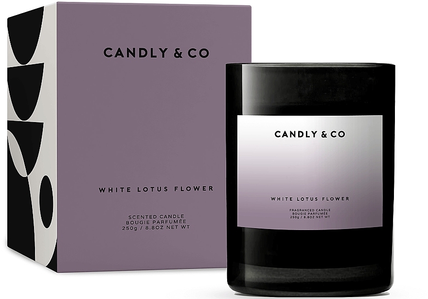 Ароматична свічка - Candly&Co No.8 White Lotos Flower Scented Candle — фото N1