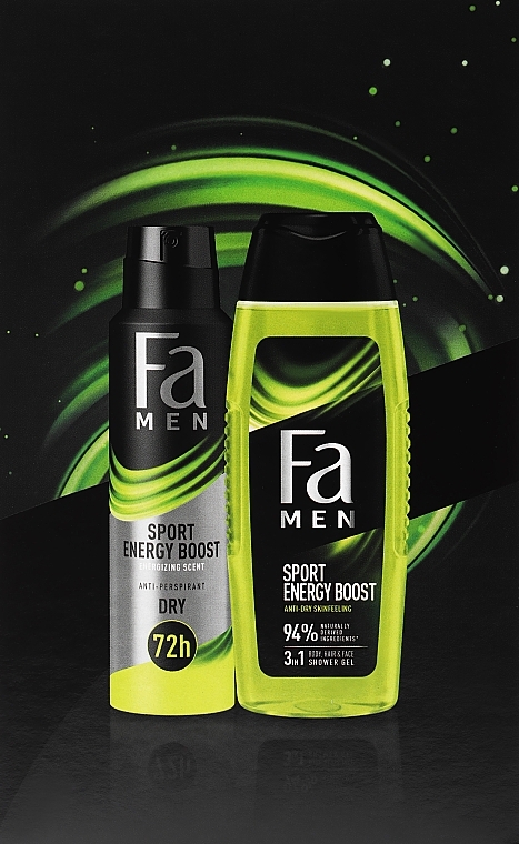 Набір - Fa Men Sport Energy Boost (deo/150ml + sh/gel/250ml) — фото N1