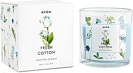 Парфумерія, косметика Свічка ароматизована "Бавовна" - Avon Fresh Cotton Candle