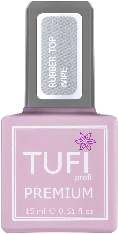 Топ каучуковый с липким слоем - Tufi Profi Premium Rubber Top Wipe — фото N1