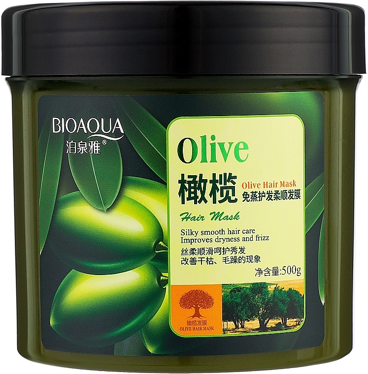 Маска для волос с маслом оливы - Bioaqua Olive Hair Mask