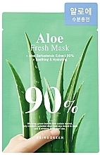 Парфумерія, косметика Тканинна маска для обличчя з екстрактом алое вера - Bring Green Aloe 90% Fresh Mask Sheet