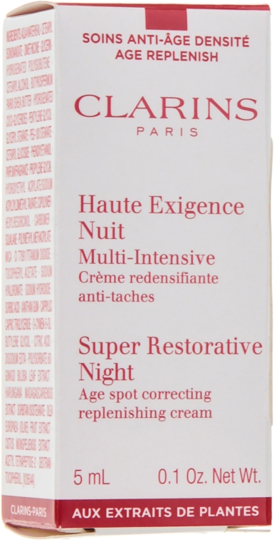 Восстанавливающий ночной крем для любого типа кожи - Clarins Super Restorative Night All Skin Types (мини) — фото N3
