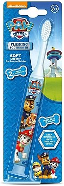 Зубна щітка, м'яка - Nickelodeon Paw Patrol Soft Flashing Toothbrush — фото N1