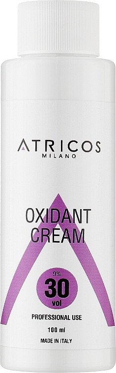 Оксидант-крем для фарбування та освітлення пасом - Atricos Oxidant Cream 30 Vol 9% — фото N1