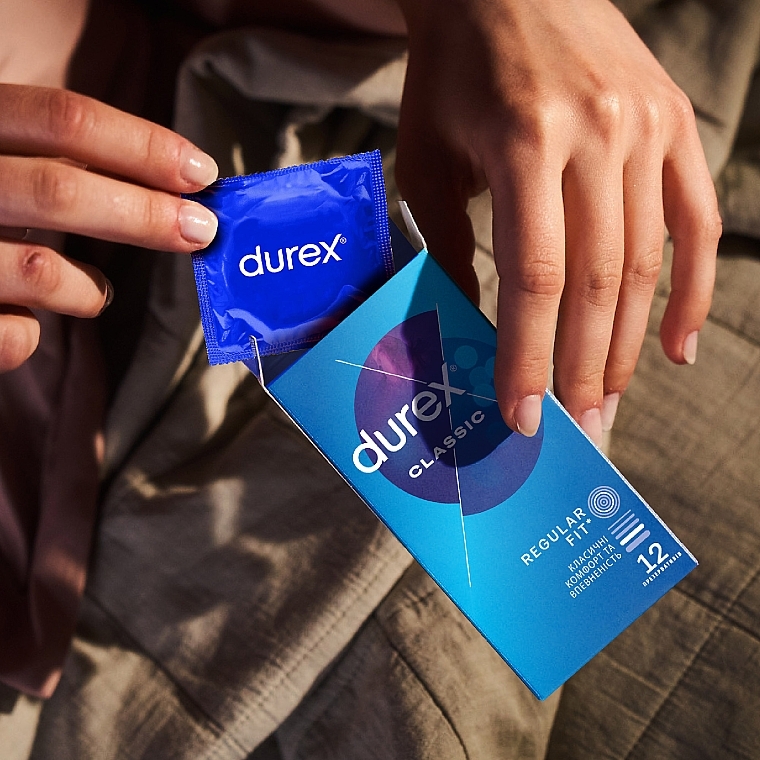 Презервативы латексные с силиконовой смазкой "Классические", 12 шт - Durex Classic — фото N6