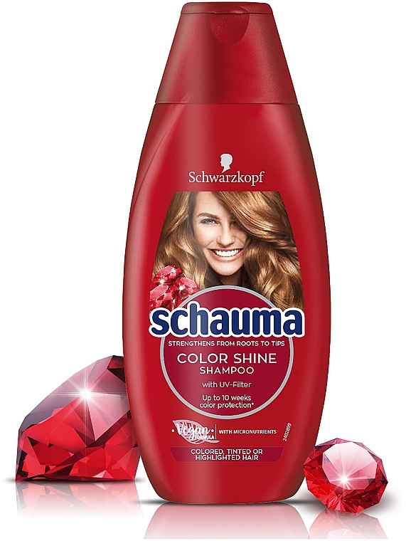 Шампунь "Сяйво кольору" для фарбованого і мелірованого волосся - Schwarzkopf Schauma Shampoo — фото N5