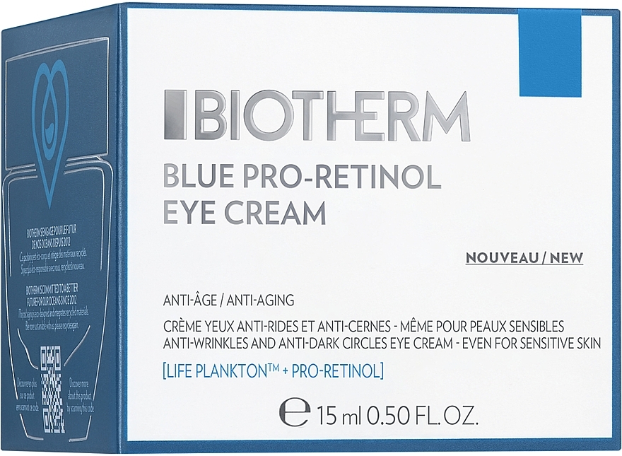 Антивіковий крем для шкіри навколо очей - Biotherm Blue Pro-Retinol Eye Cream — фото N2