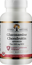 Пищевая добавка "Глюкозамин и хондроитин с усовершенствованной формулой", 120 таблеток - Apnas Natural — фото N1