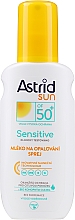 Солнцезащитное молочко-спрей для чувствительной кожи SPF 50 - Astrid Sun Sensitive — фото N1