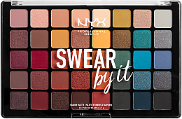 Духи, Парфюмерия, косметика УЦЕНКА Палетка теней - NYX Professional Makeup Swear By It Shadow Palette *