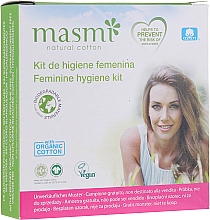 Парфумерія, косметика Набір інтимних засобів гігієни - Masmi Natural Cotton (pads/for/women/2pc + tampon/1pc)