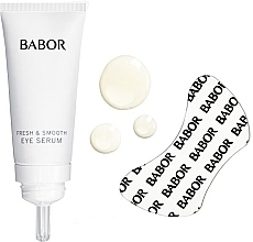 Набір - Babor Instant Fresh & Smooth Eye Serum + Patches — фото N3